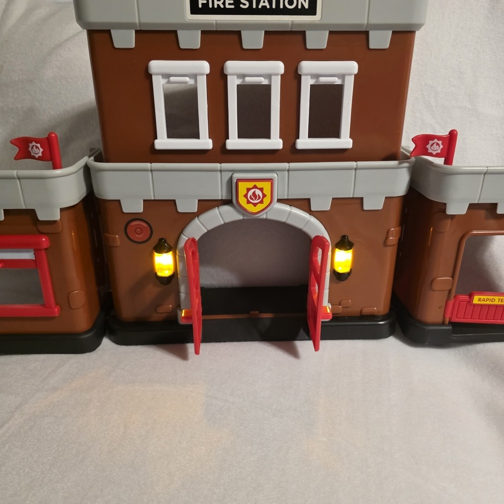 Members Mark Fire Station Playset w/ Opening Doors & Lights, Age 3-4 - Picture 2 of 6